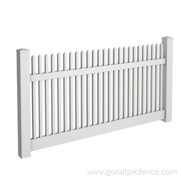 PVC Straight Picket Fence